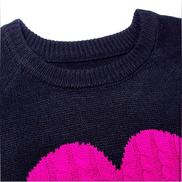 Heart Crewneck Knitted Sweater- size xxl - Picture 5 of 12